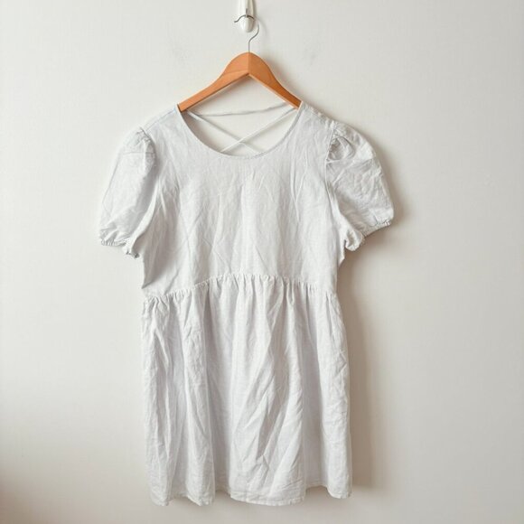 Aritzia Sunday Best Saida Babydoll Dress White Size Large - Picture 5 of 8